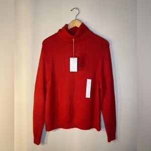 A new day women’s medium red turtleneck sweater NEW with tags